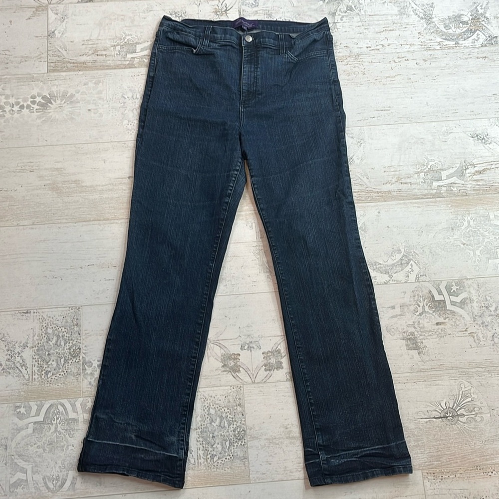 NYDJ Dark Wash Straight Leg Jeans Size 16